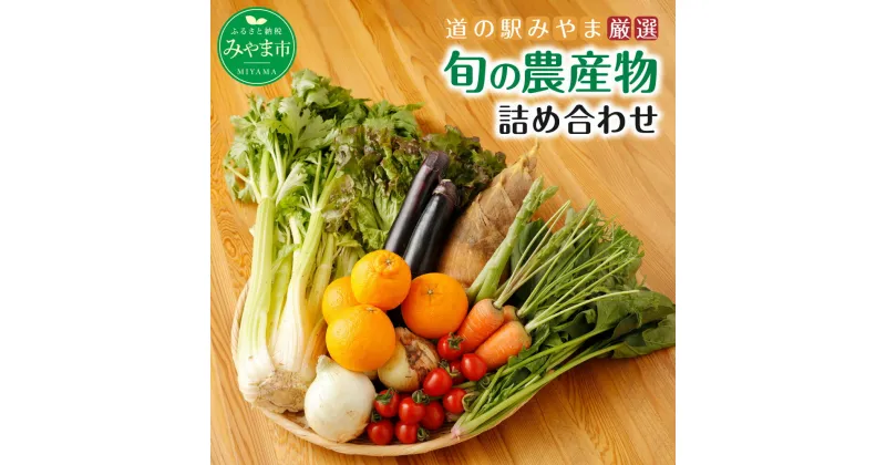 【ふるさと納税】道の駅みやま「旬の農産物セット」 季節の野菜 フルーツ 旬 トマト セロリ 詰合せ 福岡産 送料無料