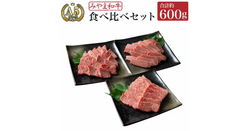 【ふるさと納税】みやま和牛 A5ランク 食べ比べセット 5〜6人前 合計約600g ともさんかく かいのみ さんかくバラ セット 焼肉 国産 和牛 牛肉 肉 九州 冷凍 送料無料