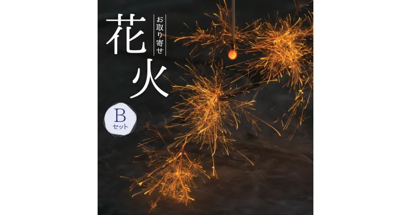 【ふるさと納税】お取り寄せ花火 B セット 特別販売花火入り 540×150×155mm 簡易紙バケツ 着火剤付き 花火 線香花火 国産 キャンプ お中元 プレゼント 職人技 筒井時正玩具花火製造所 福岡県 みやま市 送料無料