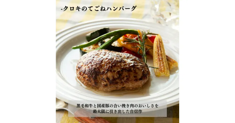 【ふるさと納税】クロキのてごねハンバーグ6個入り（タレ付き） 肉加工品 惣菜 簡単調理 ハンバーグ 合い挽き肉 牛ミンチ 豚ミンチ 国産 みやま市 送料無料 送料無料