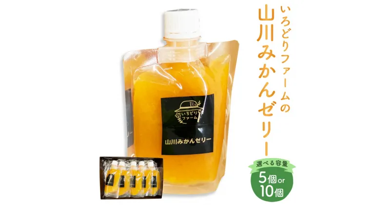 【ふるさと納税】＜選べる容量＞いろどりファーム・山川みかんゼリー 詰合せ 150g×5個入り または 10個入り みかんゼリー ミカンゼリー 飲むゼリー ゼリー スイーツ デザート おやつ 詰め合わせ 常温 福岡県 みやま市 送料無料【2025年1月上旬～2025年8月下旬まで発送予定】